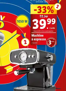 Lidl Machine à expresso GRANTE offre