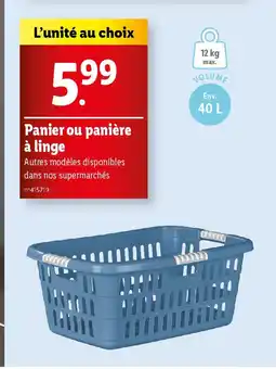Lidl Panier ou panière à linge offre