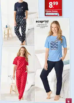 Lidl Pyjama femme offre