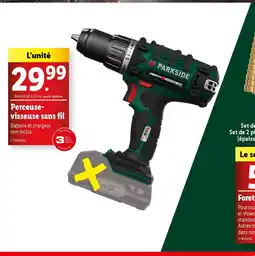 Lidl Perceuse- visseuse sans fil offre