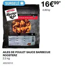 AILES DE POULET SAUCE BARBECUE ROOSTERZ
