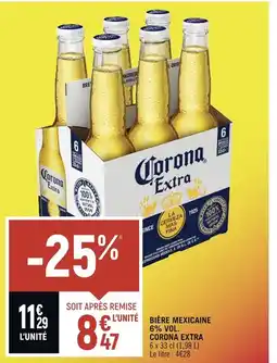 Spar CORONA EXTRA BIÈRE MEXICAINE 6% VOL offre