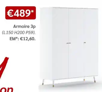 Meubles Crack Armoire 3p offre