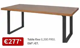 Meubles Crack Table fixe offre