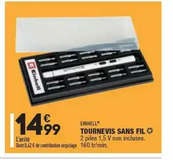 ALDI Tournevis Sans Fil Einhell® offre