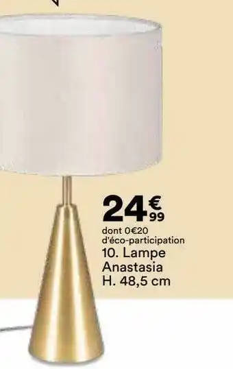 BUT Lampe Anastasia H. 48,5 Cm offre