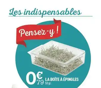 Centrakor La Boîte à épingles offre