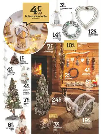 Centrakor La Déco Sous Cloche, La Suspension Hibou, La Couronne, Le Cœur En Bois, La Suspension Bois, La Guirlande De Rondins, La Guirl offre