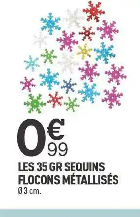 Les 35 Gr Sequin Flocons Métallisés