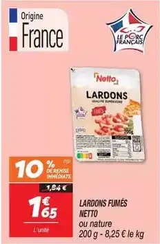 Netto Netto - lardons fumés offre
