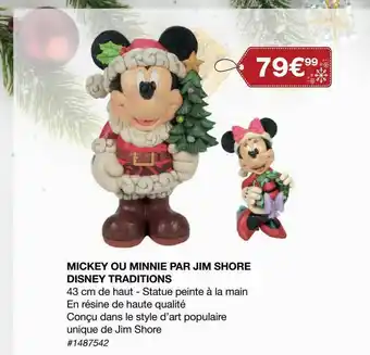 Costco Mikey Ou Minnie Par Jim Shore Disney Traditions offre