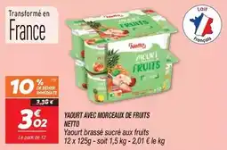 Netto Netto - yaourt avec morceaux de fruits offre
