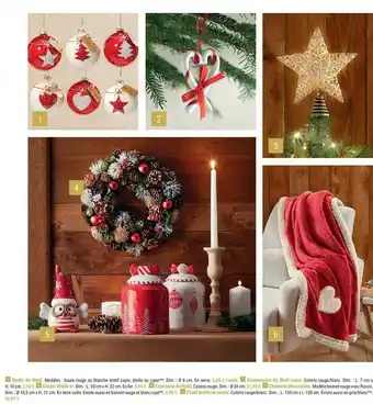 Boule De Noël, Suspension De Noël Cœur, Cimier étoile Or, Couronne De Noël, Chouette Décorative, Plaid Broderie Cœur,