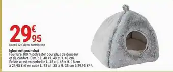 Igloo Soft Pour Chat