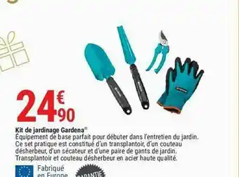 Gamm vert Kit De Jardinage Gardena offre