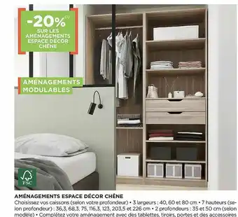 Lapeyre Aménagements Espace Décor Chêne offre