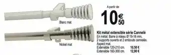 Tridôme Kit Métal Extensible Série Cannelé offre