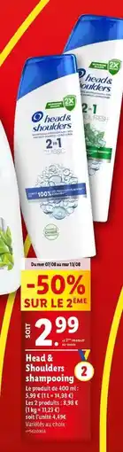 Lidl Head & shoulders - shampoing offre