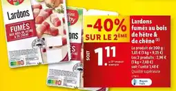 Lidl Saint alby - lardons fumes au bois de hêtre & de chêne offre