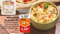 Colruyt Mini penne au poulet rôti offre