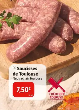 Colruyt Saucisses de Toulouse offre