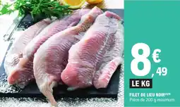E.Leclerc FILET DE LIEU NOIR (2)(8) offre