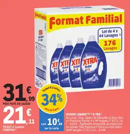 E.Leclerc LESSIVE LIQUIDE(1X2) ❝X-TRA" offre