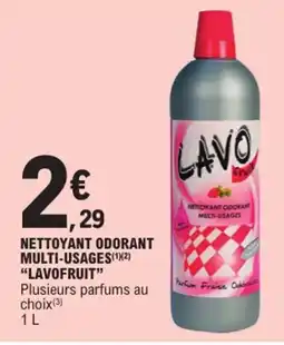 E.Leclerc NETTOYANT ODORANT MULTI-USAGES(1)(2) "LAVOFRUIT" offre
