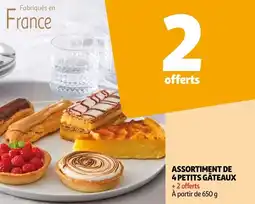 Auchan ASSORTIMENT DE 4 PETITS GÂTEAUX offre
