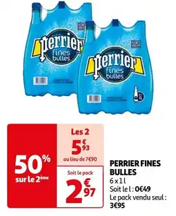 Auchan PERRIER FINES BULLES offre