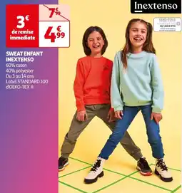 Auchan SWEAT ENFANT INEXTENSO offre