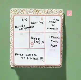 Monoprix EMPLOI DU TEMPS offre