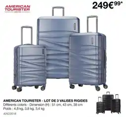 Costco AMERICAN TOURISTER - LOT DE 3 VALISES RIGIDES offre