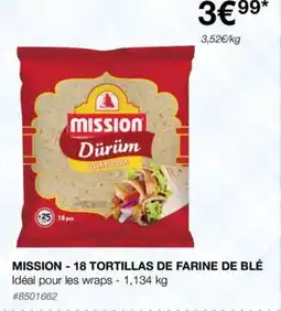 MISSION - 18 TORTILLAS DE FARINE DE BLĂ