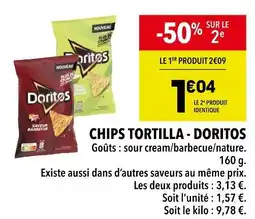 Supeco DORITOS CHIPS TORTILLA offre