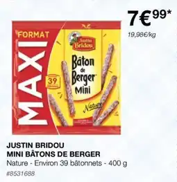 Costco JUSTIN BRIDOU MINI BÂTONS DE BERGER offre
