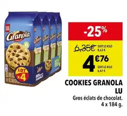 Supeco LU COOKIES GRANOLA offre