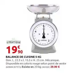 Rural Master BALANCE DE CUISINE 5 KG offre