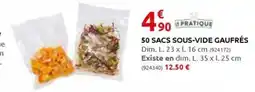 Rural Master 50 SACS SOUS-VIDE GAUFRÉS offre