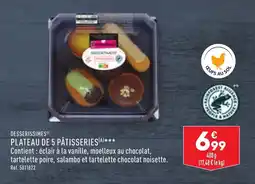 ALDI PLATEAU DE 5 PÂTISSERIES(A)> offre