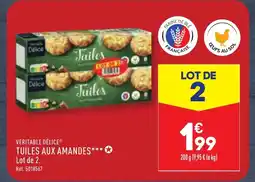 ALDI TUILES AUX AMANDES offre