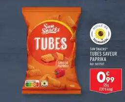 ALDI SUN SNACKS® TUBES SAVEUR PAPRIKA offre