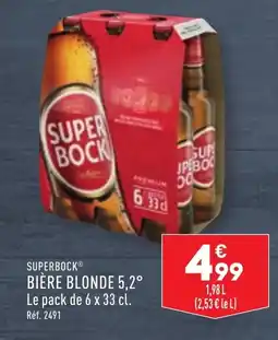 ALDI SUPERBOCK® BIÈRE BLONDE 5,2° offre