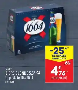 ALDI BIÈRE BLONDE 5,5° ✪ Le pack de 10 x 25 cl. offre