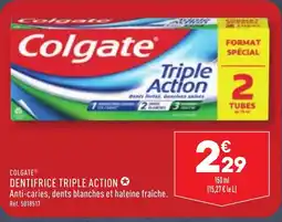 COLGATE® DENTIFRICE TRIPLE ACTION ✪