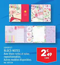 EXPERTIZâ BLOCS-NOTES