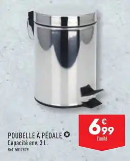ALDI POUBELLE À PÉDALE ✪ Capacité env. 3 L. offre