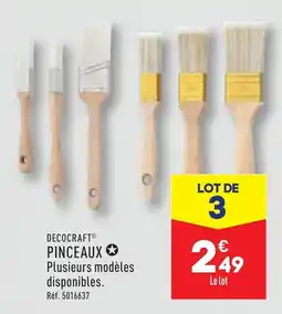 ALDI DECOCRAFT® PINCEAUX ✪ offre