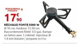 Rural Master RÉCHAUD FONTE 5000 W offre