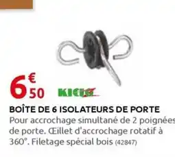 Rural Master BOÎTE DE 6 ISOLATEURS DE PORTE offre